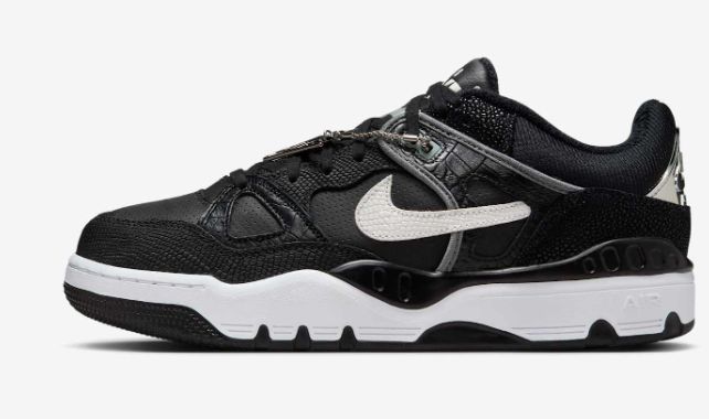 「Nigo x 耐克AF3」联名明天发售！AG真人国际中国Snkrs上架！黑鳄鱼皮(图4)